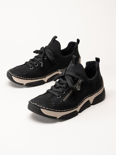 Rieker - Svarta promenadsneakers