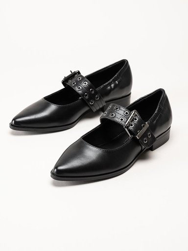 Marco Tozzi - Svarta ballerina med slejf