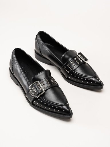 Duffy - Fulgatore Otto - Svarta loafer med dekornitar