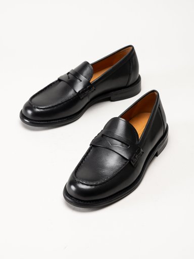 Vagabond - Linn - Svarta loafers i skinn