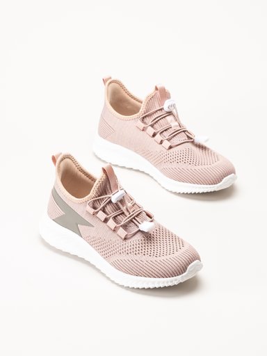 Soft Comfort - Heliett - Rosa sneakers i stickad textil