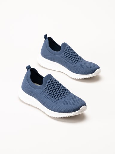 Soft Comfort - Swiss - Marinblå sneakers i stickad textil