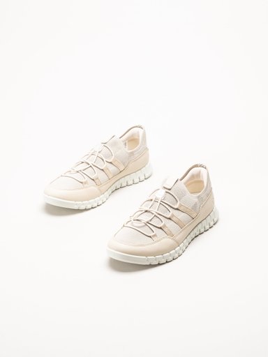 Ecco - Gruuv Lite W Tex sneaker - Beige sneakers i mesh