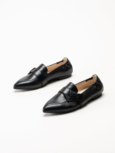 Gabor - Svarta loafers i skinn