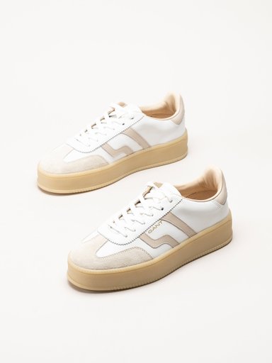 Gant Footwear - Cuzmani - Vita sneakers i skinn