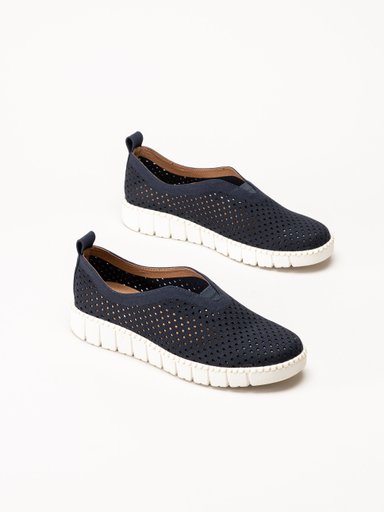 Jana - Marinblå slip on skor