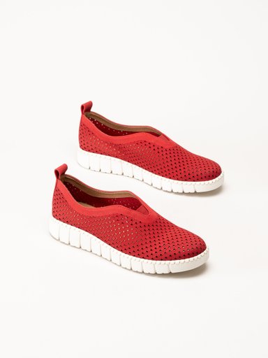 Jana - Röda slip on skor