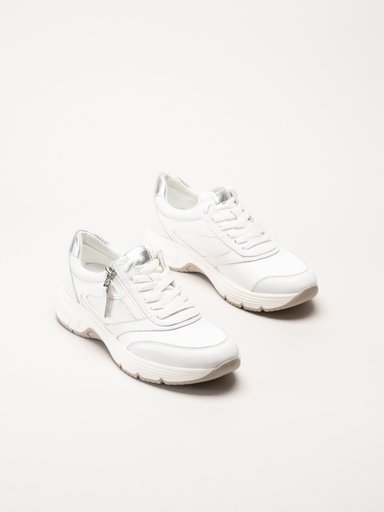 Tamaris Comfort - Vita sneakers i skinn