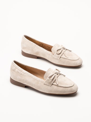 Dasia - Shelly - Beige loafers i mocka