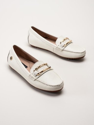 Novita - Parma - Vita loafers i skinn