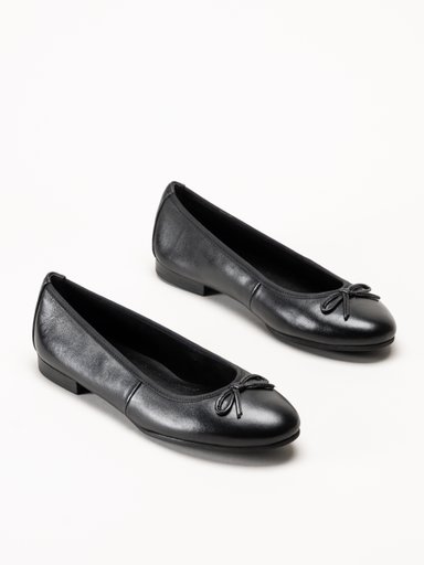 Tamaris - Svarta ballerinaskor
