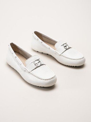 Tamaris - Vita loafers i skinn