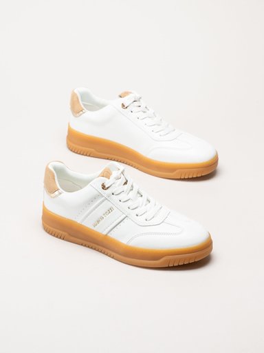 Marco Tozzi - Vita sneakers i skinnimitation