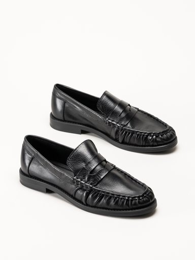 Johnny Bulls - Brooklyn - Svarta loafers i skinn