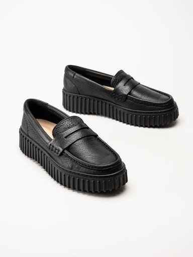 Clarks - Torhill Penny - Svarta loafers