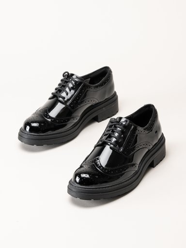 Clarks - Orinoco3 Derby - Svarta lågskor i lack