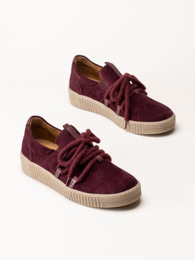 Gabor - Vinröda sneakers