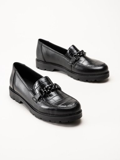 Rieker - Svarta loafers