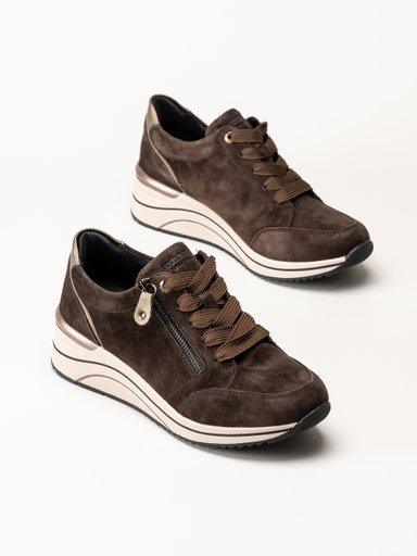 Remonte - Mörkbruna sneakers