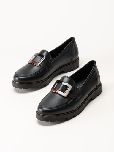 Rieker - Svarta loafers