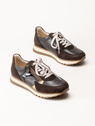 Rieker - Mörkbruna sneakers