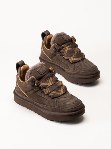 UGG - Lowmel - Mörkbruna ullfodrade sneakers