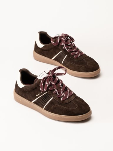 Tamaris - Mörkbruna sneakers