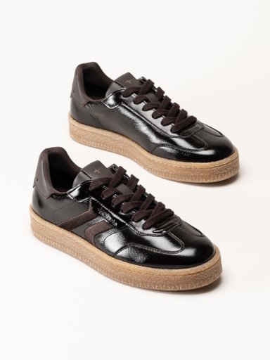 Tamaris - Mörkbruna sneakers