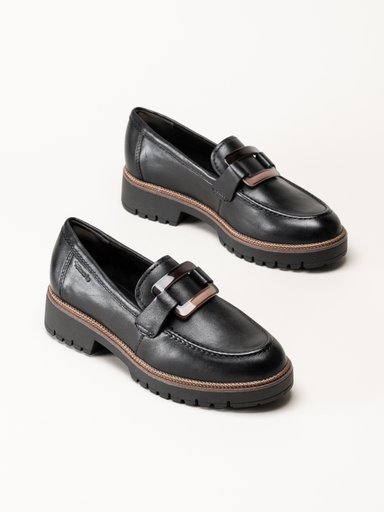 Tamaris - Svarta loafers