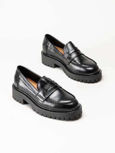 Marc O´Polo - Phia 21 - Svarta skinnloafers