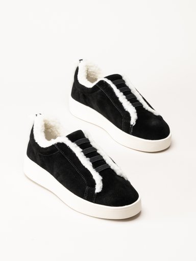 Duffy - Leuca Cinque - Svarta fodrade sneakers