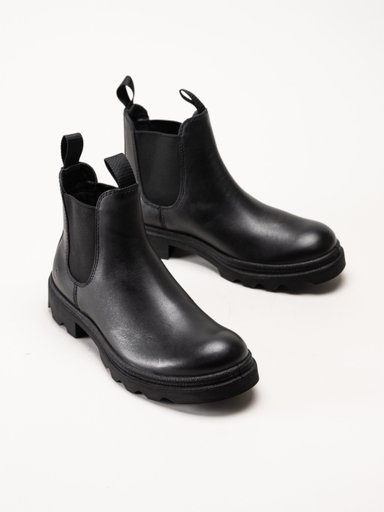Ecco - Grainer Chelsea - Svarta chelsea boots i skinn
