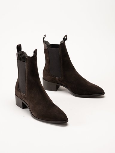 Gant Footwear - St Broomly Chelsea - Mörkbruna chelsea boots i mocka