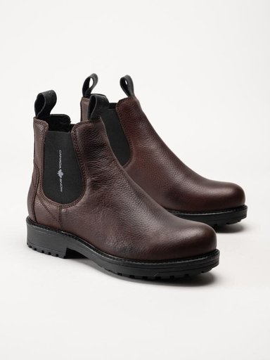 Canada Snow - Dawis - Bruna chelsea boots i skinn