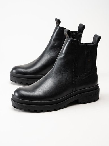 Canada Snow - Mount Verdi - Svarta chelsea boots i skinn
