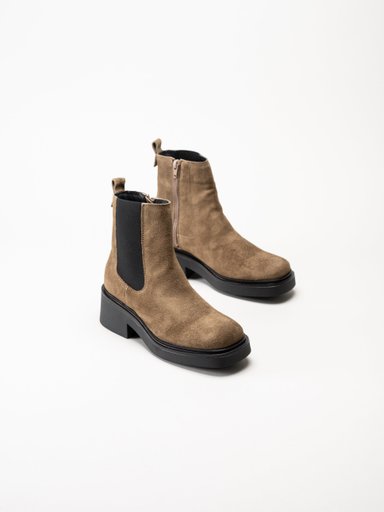 Shoedesign Copenhagen - Saddle - Bruna chelsea boots i mocka