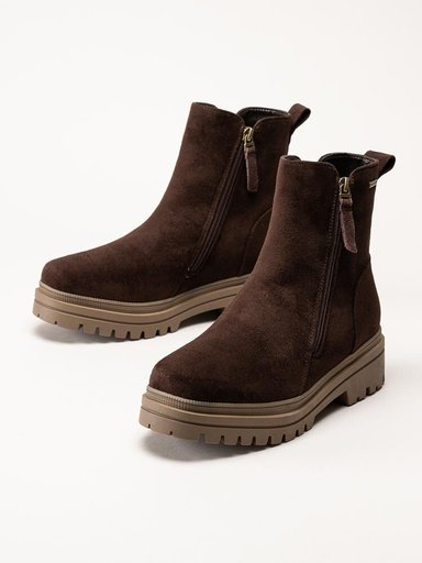 Duffy - Marcellina Tre - Mörkbruna fodrade boots