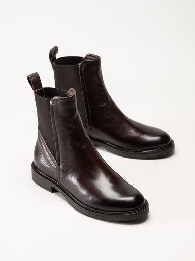 Mjus - Fabia - Bruna chelsea boots i skinn