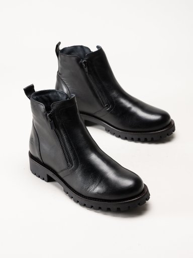 Rosa Negra - Svarta boots i skinn