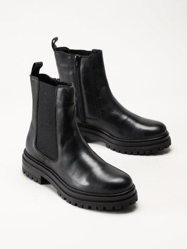 Rosa Negra - Svarta boots i skinn