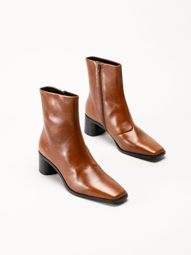 Vagabond - Fay - Ljusbruna boots i skinn