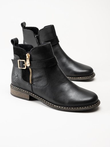 Rieker - Svarta jordpurboots