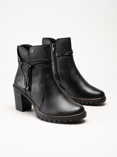 Rieker - Svarta klackboots