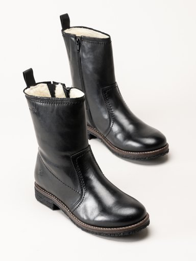 Rosa Negra - Svarta fodrade skinnboots
