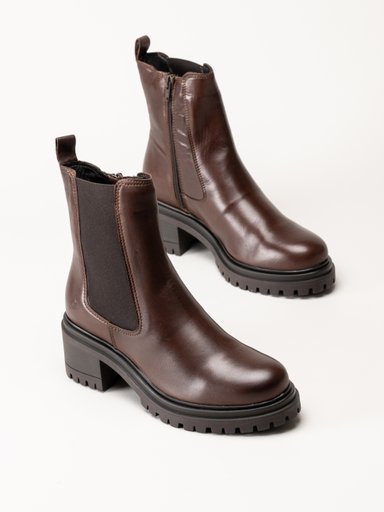 Rosa Negra - Mörkbruna chelsea boots