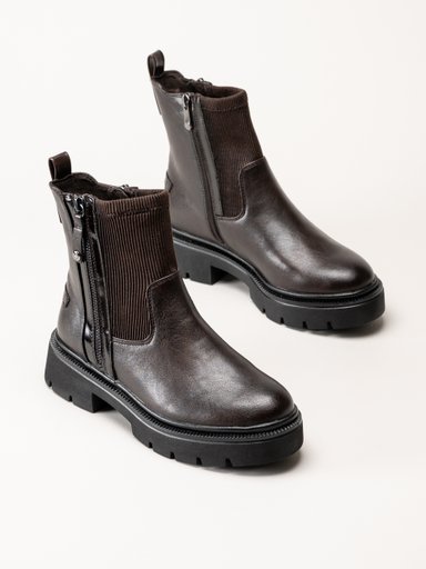 Marco Tozzi - Mörkbruna boots