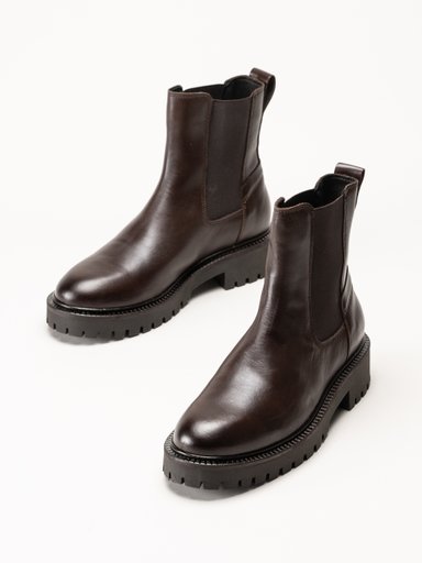 Marc O´Polo - Mörkbruna skinnboots
