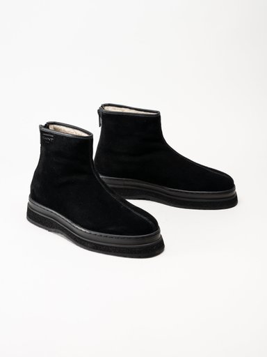 Gant Footwear - Blistown - Svarta varmfodrade boots i mocka