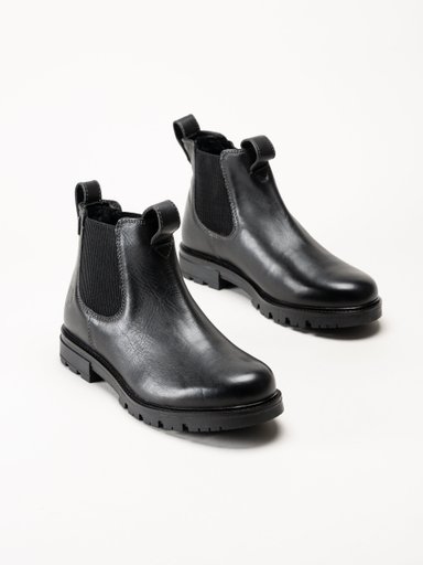 Axelda - Treviso WP - Svarta chelsea boots i skinn