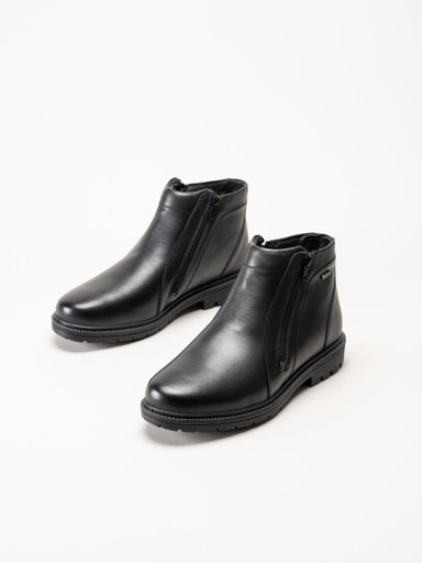 G Comfort - Svarta fårskinnsfodrade boots